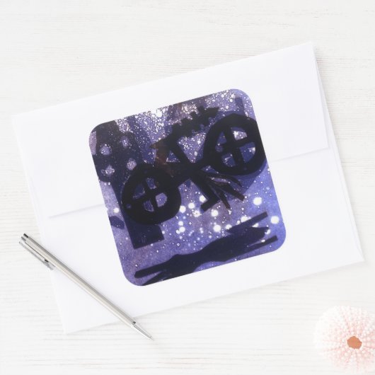 深夜 スクエアシール (封筒)