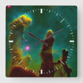 深宇宙のワシの星雲(M16) スクエア壁時計 (正面)