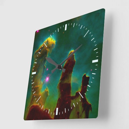 深宇宙のワシの星雲(M16) スクエア壁時計 (傾斜)