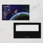 深宇宙の形成名刺のテンプレート 名刺 (正面/裏面)