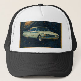 深宇宙を漂うレトロクルーザー キャップ