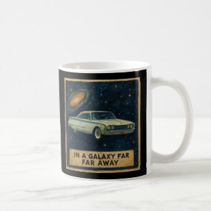 深宇宙を漂うレトロクルーザー コーヒーマグカップ