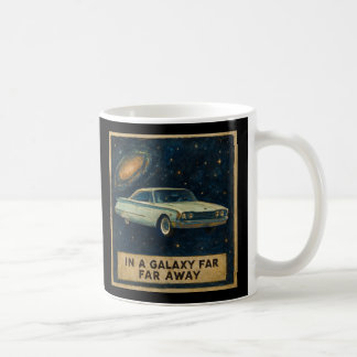 深宇宙を漂うレトロクルーザー コーヒーマグカップ