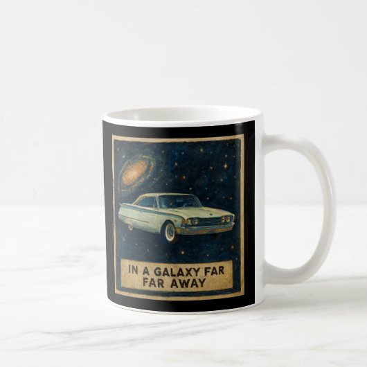 深宇宙を漂うレトロクルーザー コーヒーマグカップ (右)