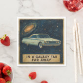 深宇宙を漂うレトロクルーザー スタンダードランチョンナプキン (インサイチュ)