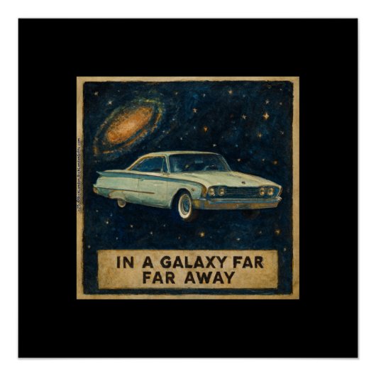 深宇宙を漂うレトロクルーザー ポスター (正面)