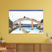 深川の万年橋の下 キャンバスプリント (インサイチュ (リビング))