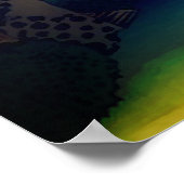 深川の万年橋の下 ポスター (角)