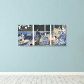 深川の秋の月 キャンバスプリント (インサイチュ (ウッドフロア))