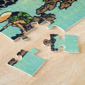 深川北斎の万年橋の下の富士 ジグソーパズル (側面)