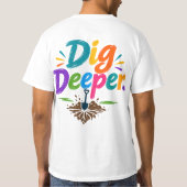 深掘り Tシャツ (裏面)
