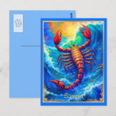 深海から現れる蠍座 ポストカード (正面/裏面)