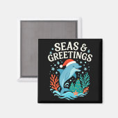 深海とクリスマスのご挨拶 マグネット (正面/裏面)