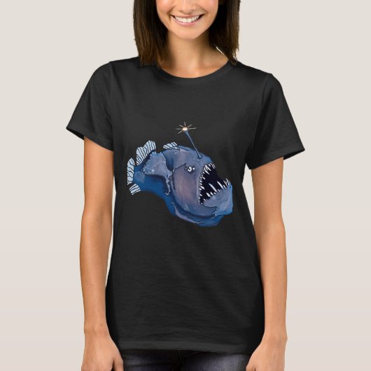 深海のアンコウ Tシャツ (正面)