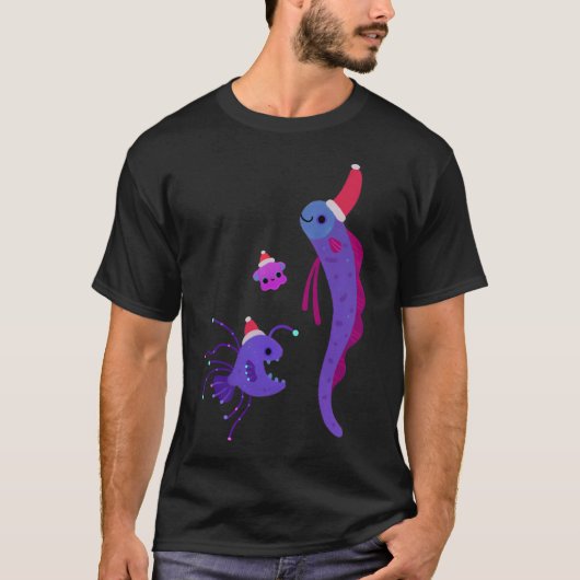 深海のクリスマス Tシャツ (正面)