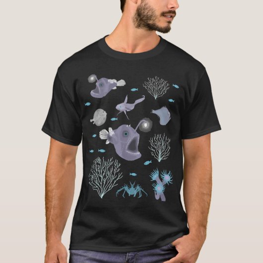 深海のシーン Tシャツ (正面)