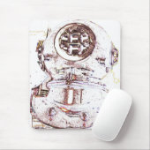 深海のダイバー マウスパッド (マウス)