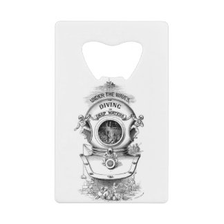 深海のダイビングのヘルメット クレジットカード栓抜き