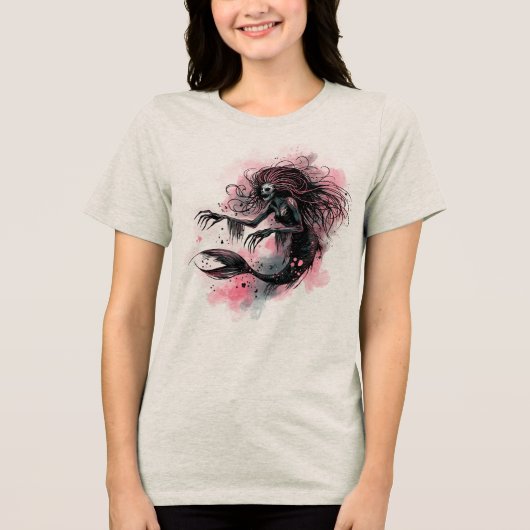 深海の人魚 トライブレンドＴシャツ (正面)