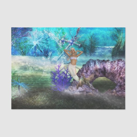 深海の人魚 薄葉紙 (正面)