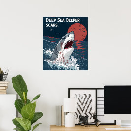 深海の傷跡 グレートホワイトシャーク ポスター