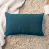 深海の水彩画-暗いティール(緑がかった色)の青および水 ランバークッション (ブランケット)