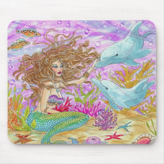 深海の相棒 マウスパッド (正面)