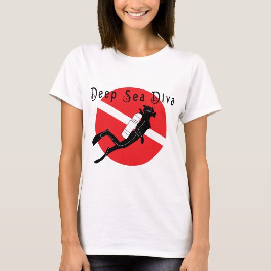深海の花型女性歌手の女性 Tシャツ (正面)