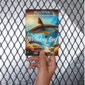 深海の雄大さ バースデー招待状 ポストカード