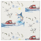 深海の魚釣りの生地 ファブリック (クローズアップ)