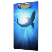 深海の鮫のシルエット クリップボード (左)