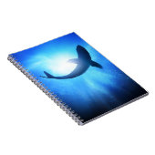 深海の鮫のシルエット ノートブック (右側)