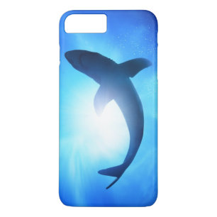 深海の鮫のシルエット iPhone 8 PLUS/7 PLUSケース