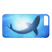 深海の鮫のシルエット Case-Mate iPhoneケース (裏面(横))