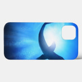 深海の鮫のシルエット Case-Mate iPhoneケース (裏面 (横))