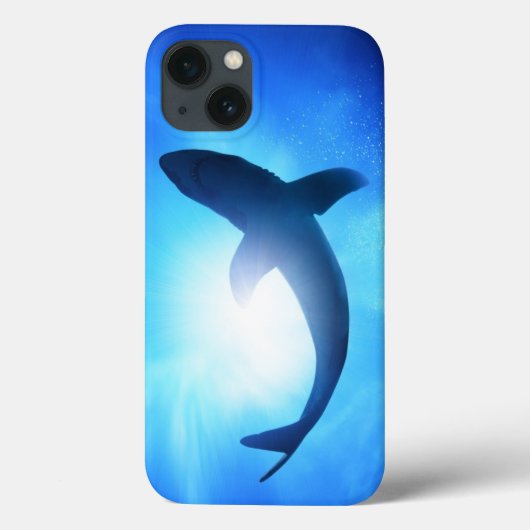 深海の鮫のシルエット Case-Mate iPhoneケース (裏面)