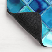 深海の鳩のタイルのモザイクデジタル芸術のマウスパッド マウスパッド (コーナー)