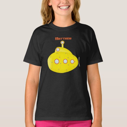 深海の黄色い潜水艦 Tシャツ (正面)