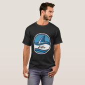 深海を制覇せよシャークシャツ - 鋭さを保て オーシャン Tシャツ (正面フル)
