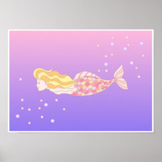 深海を泳ぐ人魚たち。 ポスター