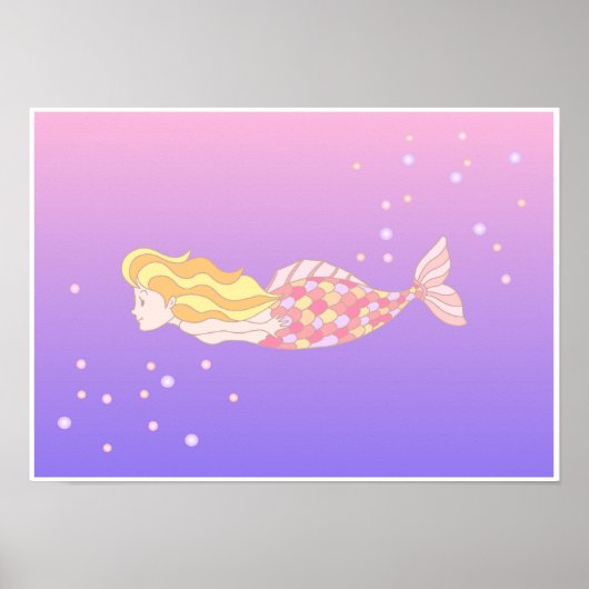 深海を泳ぐ人魚たち。 ポスター (正面)
