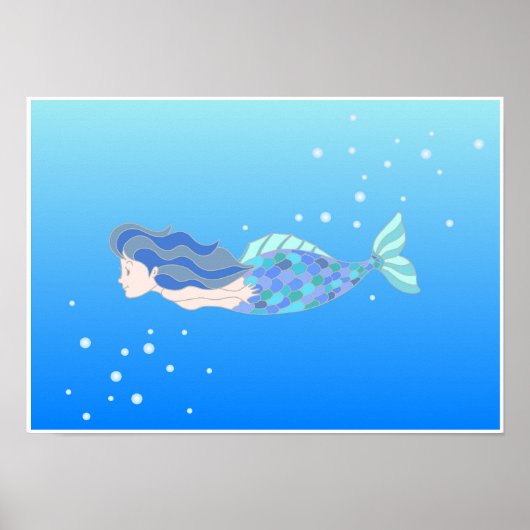 深海を泳ぐ人魚たち。 ポスター (正面)