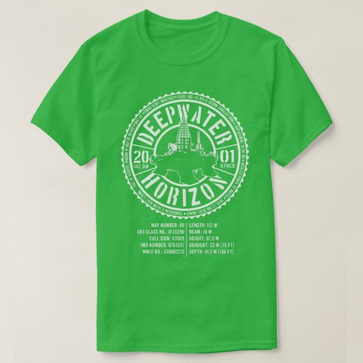 深海水平線1 Tシャツ (デザイン正面)