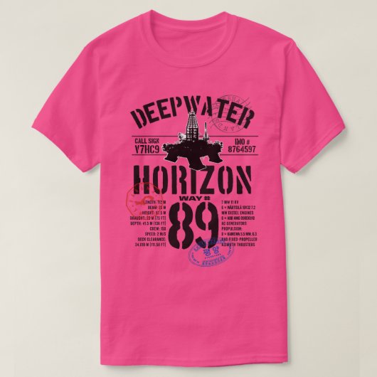 深海水平線 Tシャツ (デザイン正面)