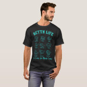 深海魚パターンコレクション Tシャツ (正面フル)