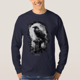 深淵の視線 ゴシック ラヴェン ヘヴィメタル ロングスリーブ Tシャツ