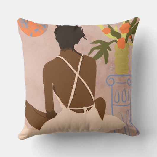 深淵をじっと見ながら クッション (裏面)