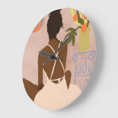 深淵をじっと見ながら ラージ壁時計 (傾斜)