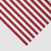 深紅および白のストライプ 薄葉紙 (詳細)