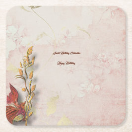 深紅ささやき スクエアペーパーコースター